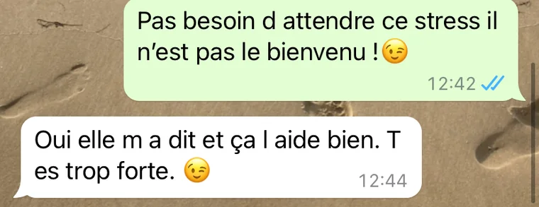 Capture d’un retour reçu par MentalGym